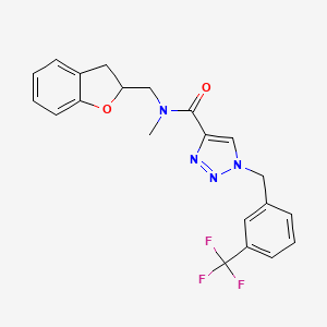 N-(2,3-dihydro-1-benzofuran-2-ylmethyl)-N-methyl-1-[3-(trifluoromethyl)benzyl]-1H-1,2,3-triazole-4-carboxamide