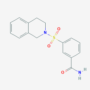 3-(3,4-dihydro-2(1H)-isoquinolinylsulfonyl)benzamide