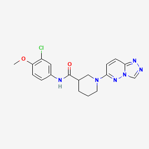 N-(3-chloro-4-methoxyphenyl)-1-([1,2,4]triazolo[4,3-b]pyridazin-6-yl)piperidine-3-carboxamide