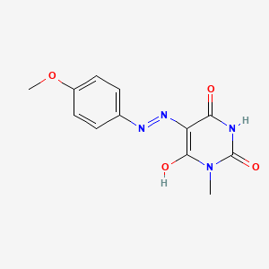 6-Hydroxy-5-[(4-methoxyphenyl)diazenyl]-1-methylpyrimidine-2,4-dione