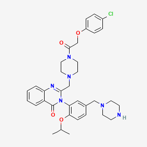 molecular formula C35H41ClN6O4 B610113 哌嗪厄拉斯汀 CAS No. 1538593-71-3
