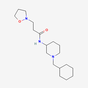 N-[1-(cyclohexylmethyl)-3-piperidinyl]-3-(2-isoxazolidinyl)propanamide