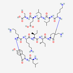 molecular formula C71H126N16O17 B610131 Platelet factor 4 (59-70) CAS No. 88145-47-5