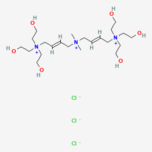 molecular formula C22H48Cl3N3O6 B610157 聚季铵氯化物 CAS No. 75345-27-6