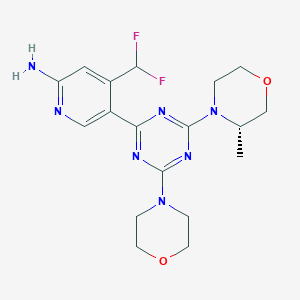molecular formula C18H23F2N7O2 B610182 PQR530 CAS No. 1927857-61-1