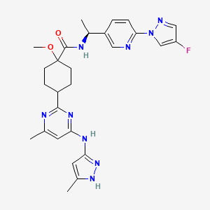 molecular formula C27H32FN9O2 B610190 帕拉塞替尼 CAS No. 2097132-94-8