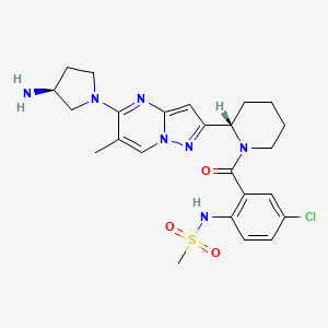 molecular formula C24H30ClN7O3S B610194 Presatovir CAS No. 1353625-73-6