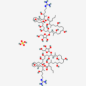 molecular formula C110H208N6O38S B610200 Ebrimycin CAS No. 30003-49-7
