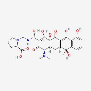 molecular formula C28H33N3O10 B610205 脯氨甲基四环素 CAS No. 37106-99-3