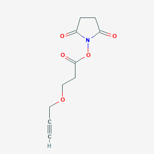 molecular formula C10H11NO5 B610220 炔丙基-PEG1-NHS 酯 CAS No. 1174157-65-3