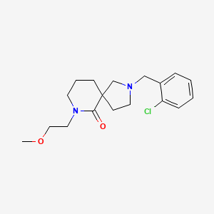 molecular formula C18H25ClN2O2 B6102210 2-(2-chlorobenzyl)-7-(2-methoxyethyl)-2,7-diazaspiro[4.5]decan-6-one 