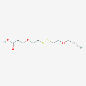 molecular formula C10H16O4S2 B610222 炔丙基-PEG1-SS-PEG1-酸 CAS No. 1807503-85-0