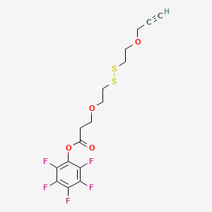 molecular formula C16H15F5O4S2 B610223 炔丙基-PEG1-SS-PEG1-PFP 酯 CAS No. 1817735-30-0