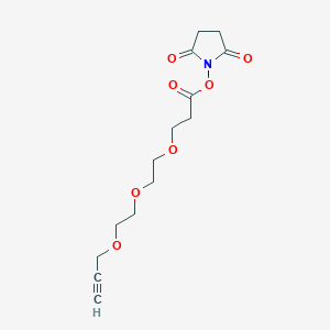 molecular formula C14H19NO7 B610233 炔丙醇-PEG3-NHS 酯 CAS No. 1428629-71-3