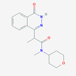 N-methyl-N-(oxan-4-yl)-2-(4-oxo-3H-phthalazin-1-yl)propanamide