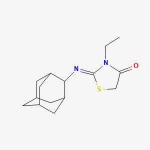 2-(2-adamantylimino)-3-ethyl-1,3-thiazolidin-4-one