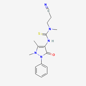 3-(2-CYANOETHYL)-1-(1,5-DIMETHYL-3-OXO-2-PHENYL-2,3-DIHYDRO-1H-PYRAZOL-4-YL)-3-METHYLTHIOUREA