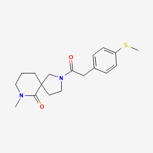 molecular formula C18H24N2O2S B6102399 7-methyl-2-{[4-(methylthio)phenyl]acetyl}-2,7-diazaspiro[4.5]decan-6-one 