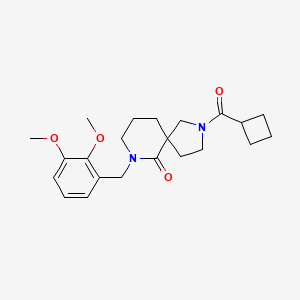 2-(Cyclobutanecarbonyl)-7-[(2,3-dimethoxyphenyl)methyl]-2,7-diazaspiro[4.5]decan-6-one