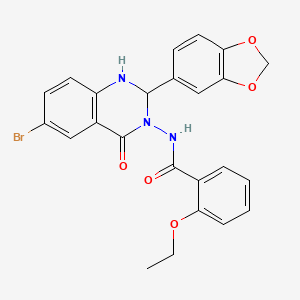 N~1~-[2-(1,3-BENZODIOXOL-5-YL)-6-BROMO-4-OXO-1,4-DIHYDRO-3(2H)-QUINAZOLINYL]-2-ETHOXYBENZAMIDE