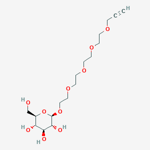 molecular formula C17H30O10 B610254 炔丙基-PEG5-β-D-葡萄糖 CAS No. 1397682-63-1