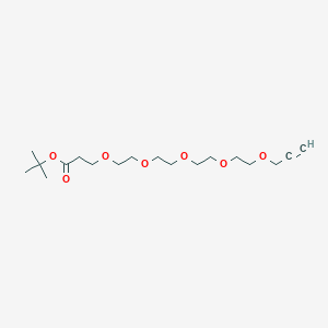 molecular formula C18H32O7 B610260 丙炔-PEG5-t-丁基酯 CAS No. 1245823-50-0