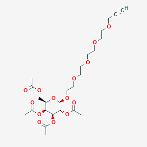 molecular formula C25H38O14 B610261 炔丙基-PEG5-四乙酰-β-D-半乳糖 CAS No. 1397682-61-9