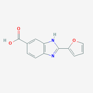 molecular formula C12H8N2O3 B061027 2-呋喃-2-基-3H-苯并咪唑-5-羧酸 CAS No. 174422-10-7