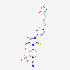 molecular formula C24H19F4N5O2S B610289 普罗鲁他胺 CAS No. 1398046-21-3