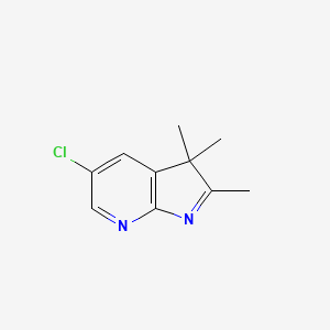 molecular formula C10H11ClN2 B610291 5-氯-2,3,3-三甲基-3H-吡咯并[2,3-b]吡啶 CAS No. 596085-87-9