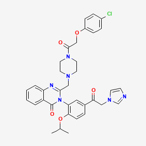 molecular formula C35H35ClN6O5 B610340 Imidazole ketone erastin CAS No. 1801530-11-9