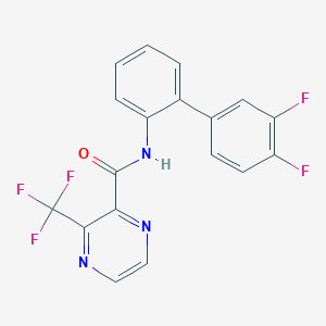 molecular formula C18H10F5N3O B610351 Pyraziflumid CAS No. 942515-63-1