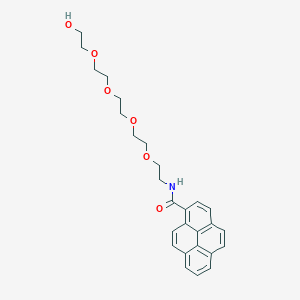 molecular formula C27H31NO6 B610357 芘-PEG5-醇 CAS No. 1817735-44-6