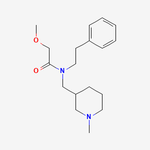 molecular formula C18H28N2O2 B6103606 2-methoxy-N-[(1-methyl-3-piperidinyl)methyl]-N-(2-phenylethyl)acetamide 