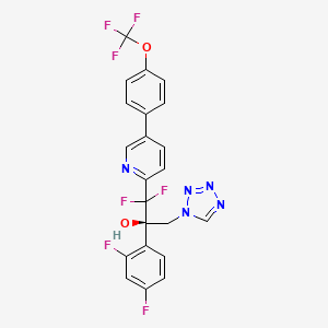 molecular formula C22H14F7N5O2 B610385 Quilseconazole CAS No. 1340593-70-5