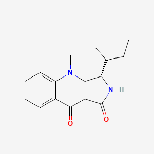 molecular formula C16H18N2O2 B610387 Quinolactactin A CAS No. 319917-25-4
