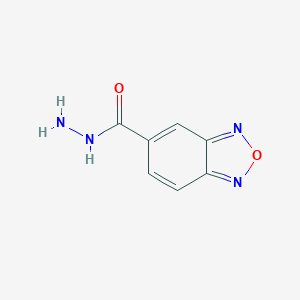 molecular formula C7H6N4O2 B061039 2,1,3-苯并恶二唑-5-碳酰肼 CAS No. 175203-93-7