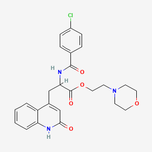 molecular formula C25H26ClN3O5 B610429 莫比司汀莫菲酯 CAS No. 1527495-76-6