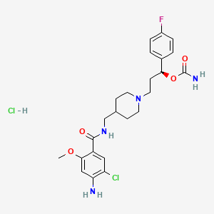 molecular formula C24H31Cl2FN4O4 B610438 盐酸雷贝拉普胺 CAS No. 1221416-42-7