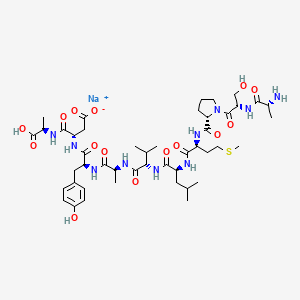 molecular formula C46H71N10NaO15S B610441 Reltecimod sodium CAS No. 1943755-99-4