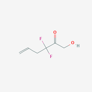 B061045 3,3-Difluoro-1-hydroxyhex-5-en-2-one CAS No. 165465-52-1