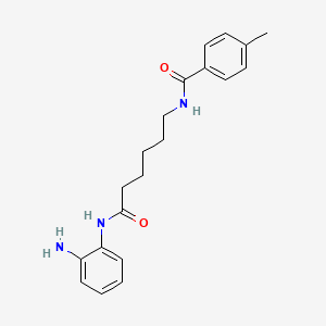 molecular formula C20H25N3O2 B610454 N-(6-(2-Aminophenylamino)-6-oxohexyl)-4-methylbenzamide CAS No. 1215493-56-3