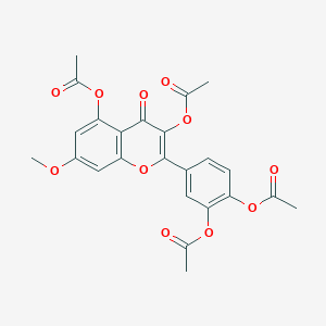 molecular formula C24H20O11 B610467 鼠李素四乙酸酯 CAS No. 16280-26-5