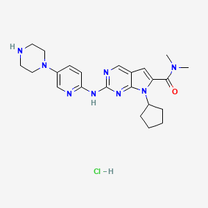 molecular formula C23H31ClN8O B610475 盐酸瑞波西利 CAS No. 1211443-80-9