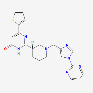 molecular formula C21H21N7OS B610478 核苷酸-C CAS No. 1825355-56-3