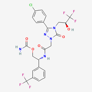 molecular formula C23H20ClF6N5O5 B610479 利布伐坦 CAS No. 1245620-47-6