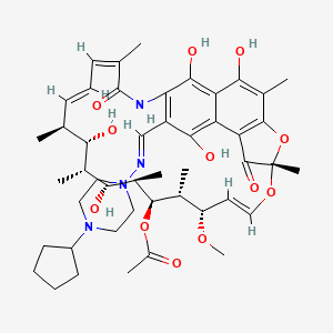 molecular formula C47H64N4O12 B610483 Rifapentine CAS No. 61379-65-5