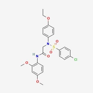 molecular formula C24H25ClN2O6S B6104866 N-(2,4-DIMETHOXYPHENYL)-2-[N-(4-ETHOXYPHENYL)4-CHLOROBENZENESULFONAMIDO]ACETAMIDE 