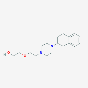 molecular formula C18H28N2O2 B6105032 2-[2-[4-(1,2,3,4-Tetrahydronaphthalen-2-yl)piperazin-1-yl]ethoxy]ethanol 