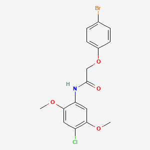 2-(4-bromophenoxy)-N-(4-chloro-2,5-dimethoxyphenyl)acetamide